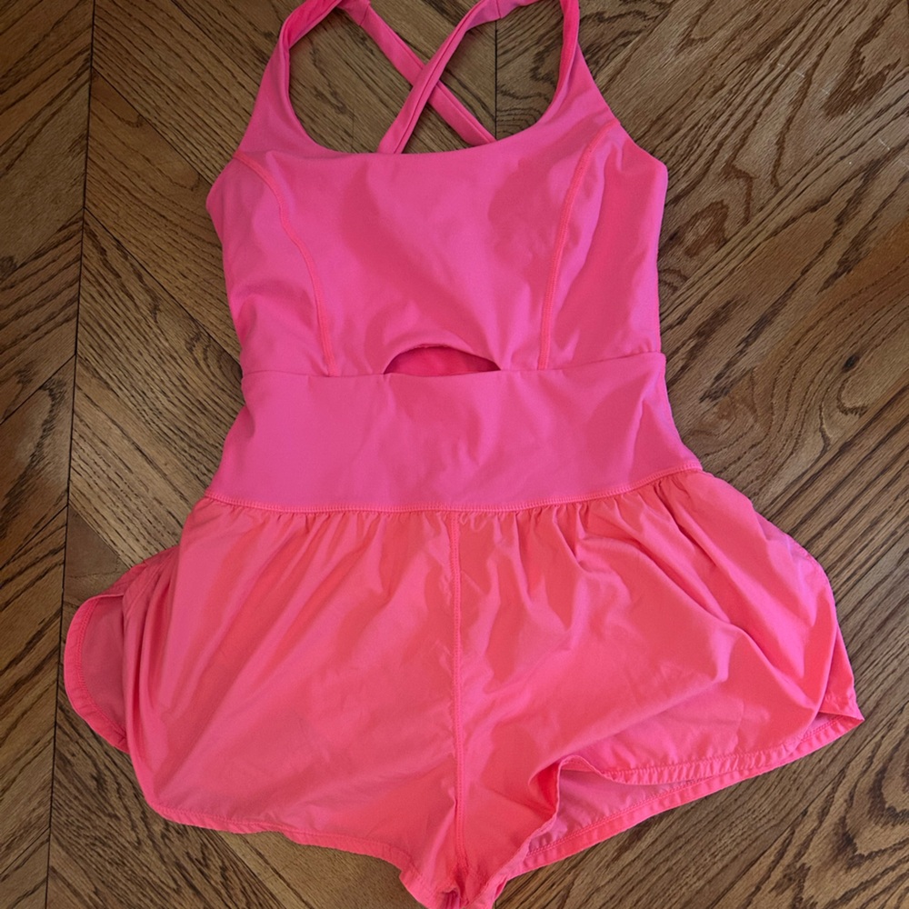 Pink Athletic One-Piece romper